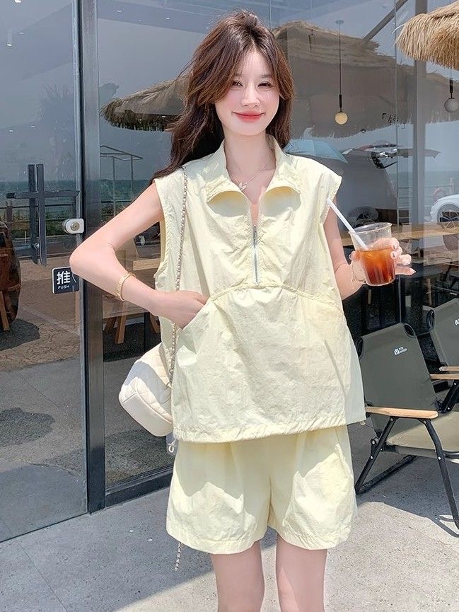 Women's Chic Fashionable Style 2-Piece Cargo Set